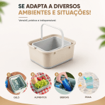 Lixeira Dobrável Portátil para Carro Camping Viagem Organizador Automotivo Multiuso - Image 4