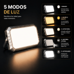 Lanterna LED para Camping Magnética Recarregável com Carga Sem Fio Indução - Image 3
