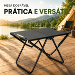 Mesa Tática Dobrável Portátil para Camping, Praia e Viagem Leve, Compacta e Resistente