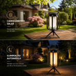 Lanterna Solar LED Efeito Chama USB Recarregável para Jardim e Camping - Image 7
