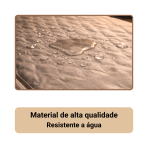 Colchao Inflavel Automatico Casal 192x133cm PVC com Travesseiro Bege para Camping Viagem - Image 5