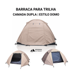 Barraca de Trilha Stradon 2 Pessoas Alumínio 7001 Ultraleve Antivento 2,4kg Montanhismo - Image 2