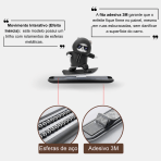 Decoração Automotivo Urso Skatista Boneco Deslizante para Painel de Carro - Image 4