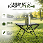Mesa Tática Dobrável Portátil para Camping, Praia e Viagem Leve, Compacta e Resistente - Image 6