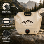 Bolsa de Água Dobrável Portátil Camping Carro Emergência Viagem Outdoor - Image 3