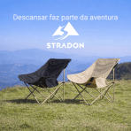 Cadeira Dobrável Portátil para Camping Pesca Praia Piquenique Reforçada - Image 9