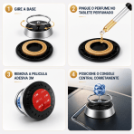 Aromatizador Automotivo Planeta Giratório 360° Difusor Veicular Cheiro Duradouro Antiestresse Decoração Carro Luxo - Image 4