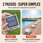Luminária Solar LED Estilo Gelo Decorativa Jardim Prova d’Água Sem Fio Automática - Image 4