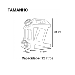 Galão de Água Portátil para Camping Trilhas e Viagens ao Ar Livre com Torneira - Image 7