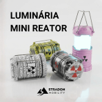 Lanterna Decorativa Reator Nuclear LED Difusor Luz Ambiente Decoração Moderna - Image 5
