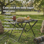 Mesa Tática Dobrável Portátil para Camping, Praia e Viagem Leve, Compacta e Resistente - Image 4