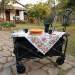 Carrinho Dobrável Multiuso para Camping e Praia com Freio de Pedal Tamanho M - Image 4