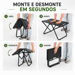 Mesa Tática Dobrável Portátil para Camping, Praia e Viagem Leve, Compacta e Resistente - Image 3