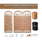 Saco de Dormir Solteiro para Camping Viagem Confortavel Termico Leve Ar Livre 1,7KG 0-5 C Cobertor 1 pessoa - Image 5