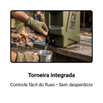 Galão de Água Portátil para Camping Trilhas e Viagens ao Ar Livre com Torneira - Image 3