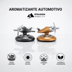 Aromatizante Automotivo Solar Avião Hélice Giratória Perfume para Carro Difusor Decorativo - Image 3