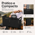 Para-brisa Dobrável para Fogareiro Camping Alumínio Portátil Anti Vento Compacto - Image 3