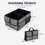 Organizador de Porta-Malas Dobrável Grande em Oxford para Carro e Camping - Image 7