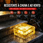 Luminária Solar LED Estilo Gelo Decorativa Jardim Prova d’Água Sem Fio Automática - Image 7