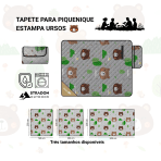 Tapete de Piquenique Impermeável Dobrável Grande Estampa para Praia e Camping - Image 3