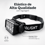 Lanterna Frontal LED Recarregável USB-C 8 LEDs Sensor de Movimento Camping Trilha - Image 6