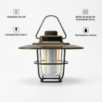 Lanterna LED Camping TCL Recarregável USB 60H Retro IPX4 Portátil com Gancho e Luz Ambiente - Image 4