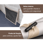 Barraca Automática Camada Dupla Camping Praia Parque Impermeável com Proteção UV e Ventilação Bege - Image 3