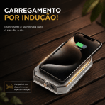 Lanterna LED para Camping Magnética Recarregável com Carga Sem Fio Indução - Image 4