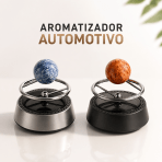 Aromatizador Automotivo Planeta Giratório 360° Difusor Veicular Cheiro Duradouro Antiestresse Decoração Carro Luxo