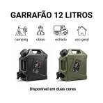 Galão de Água Portátil para Camping Trilhas e Viagens ao Ar Livre com Torneira - Image 2