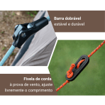 Barraca Automática Camada Dupla Camping Praia Parque Impermeável com Proteção UV e Ventilação Bege - Image 4