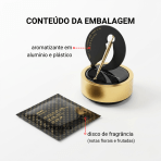 Aromatizador Automotivo Solar Giratório Luxo Masculino Difusor Perfume Carro Decoração Painel - Image 7