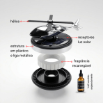 Aromatizante Automotivo Solar Helicóptero Hélice Giratória Perfume para Carro Difusor Decorativo - Image 5