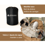 Saco de Dormir Solteiro para Camping Viagem Confortavel Termico Leve Ar Livre 1,7KG 0-5 C Cobertor 1 pessoa - Image 6