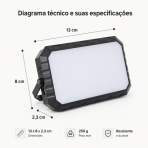 Lanterna LED para Camping Magnética Recarregável com Carga Sem Fio Indução - Image 7